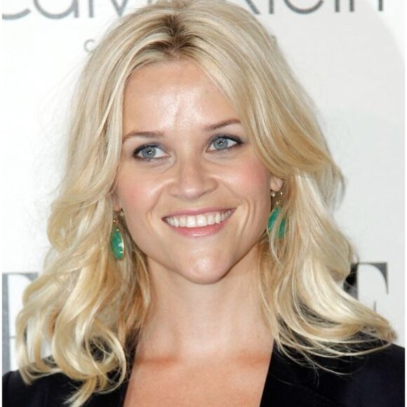 Stella & Dot Jade Serenity Drop Earrings Gold - Picture 3 of 5